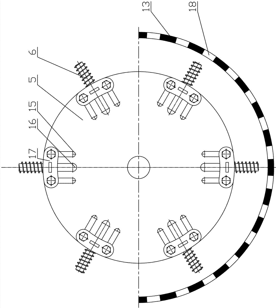 Flexible-tooth threshing system with adjustable threshing gap