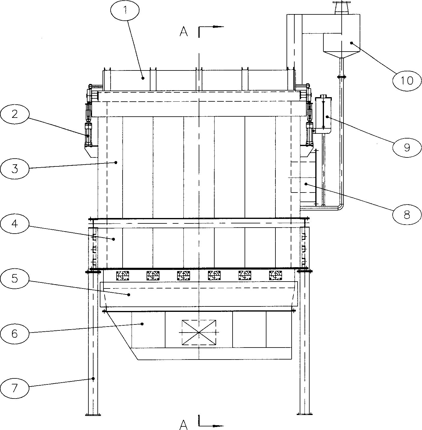 Primary combustion chamber of refuse incinerator