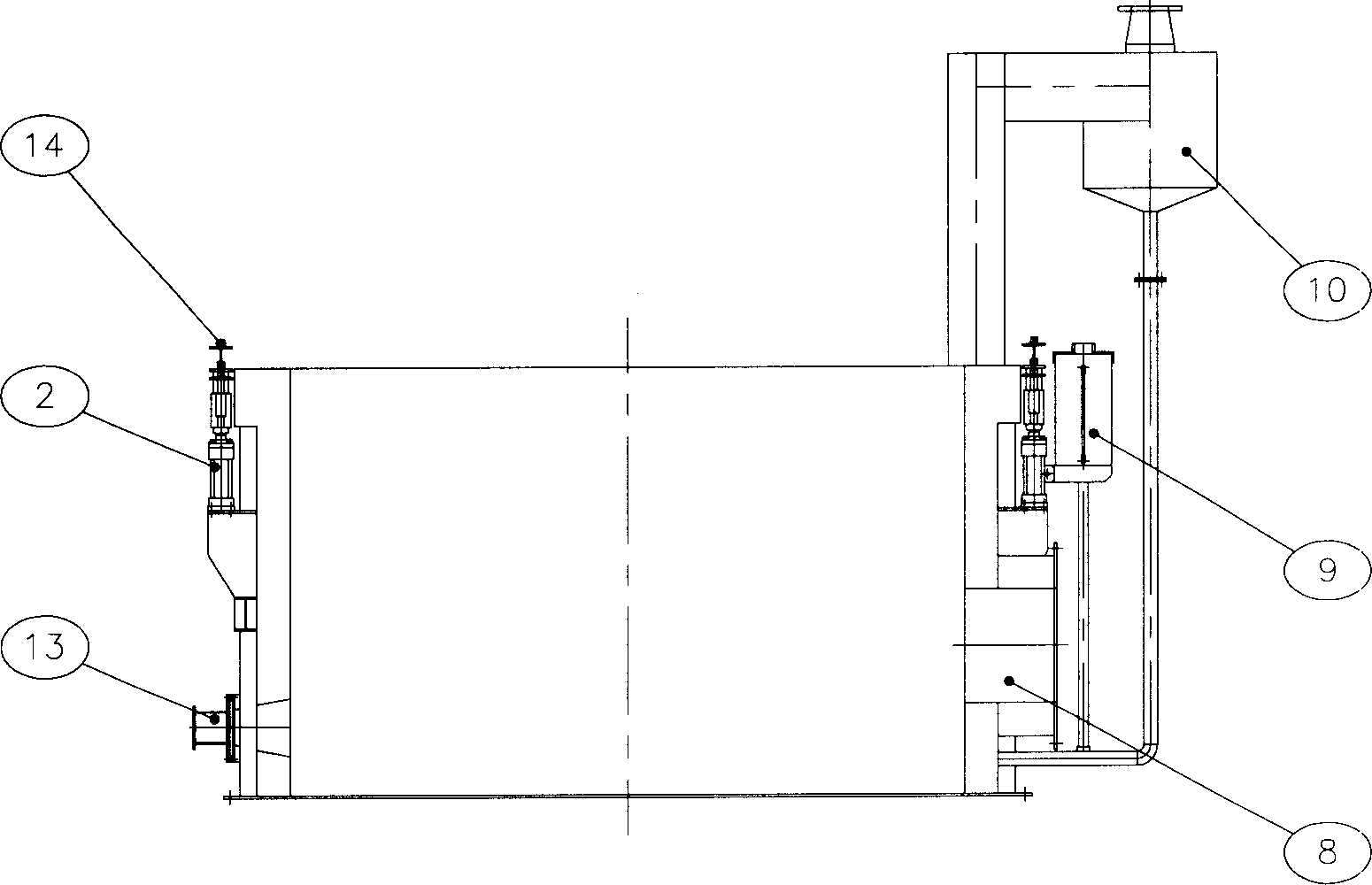 Primary combustion chamber of refuse incinerator