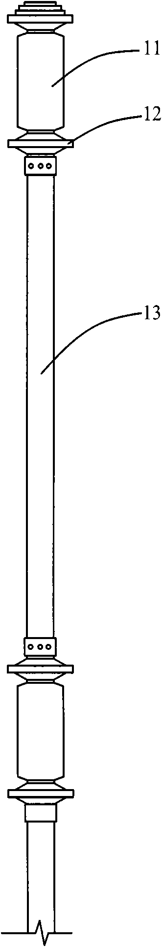 Observation system of water injection in fractured zone in coal seam goaf