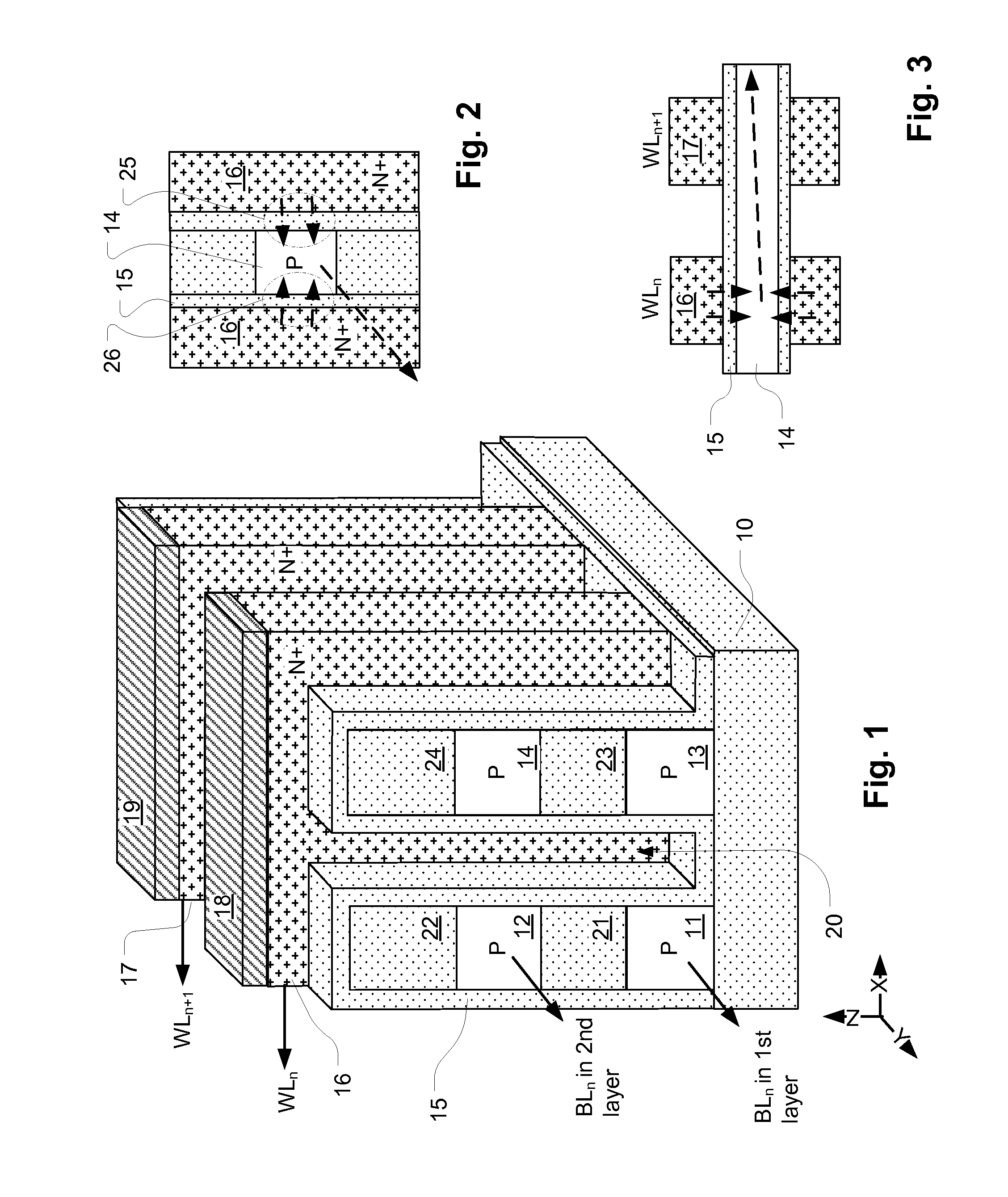 3D Memory Array With Improved SSL and BL Contact Layout