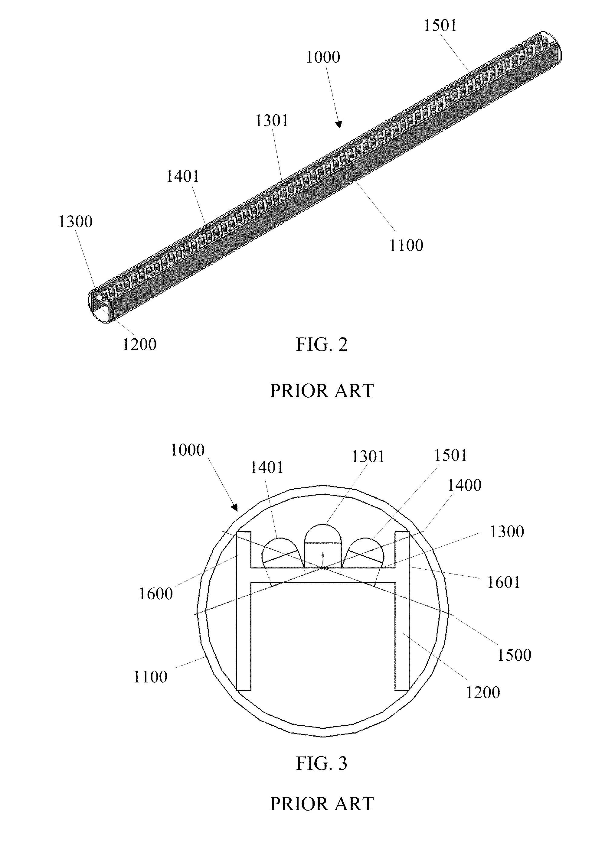 Linear solid-state lighting with broad viewing angle