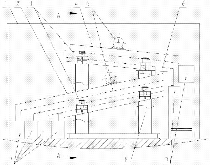 Mine-used inspection vibrating screen