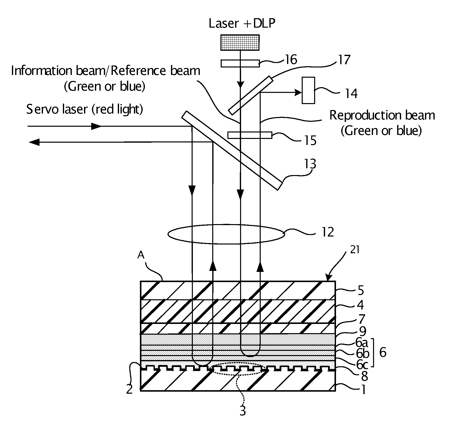 Filter for optical recording medium, optical recording medium, method for producing the same, optical recording method and optical reproducing method