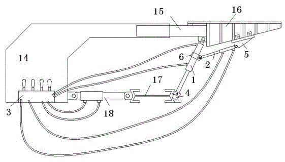 Auxiliary support device for three-soft coal seam coal face hydraulic support