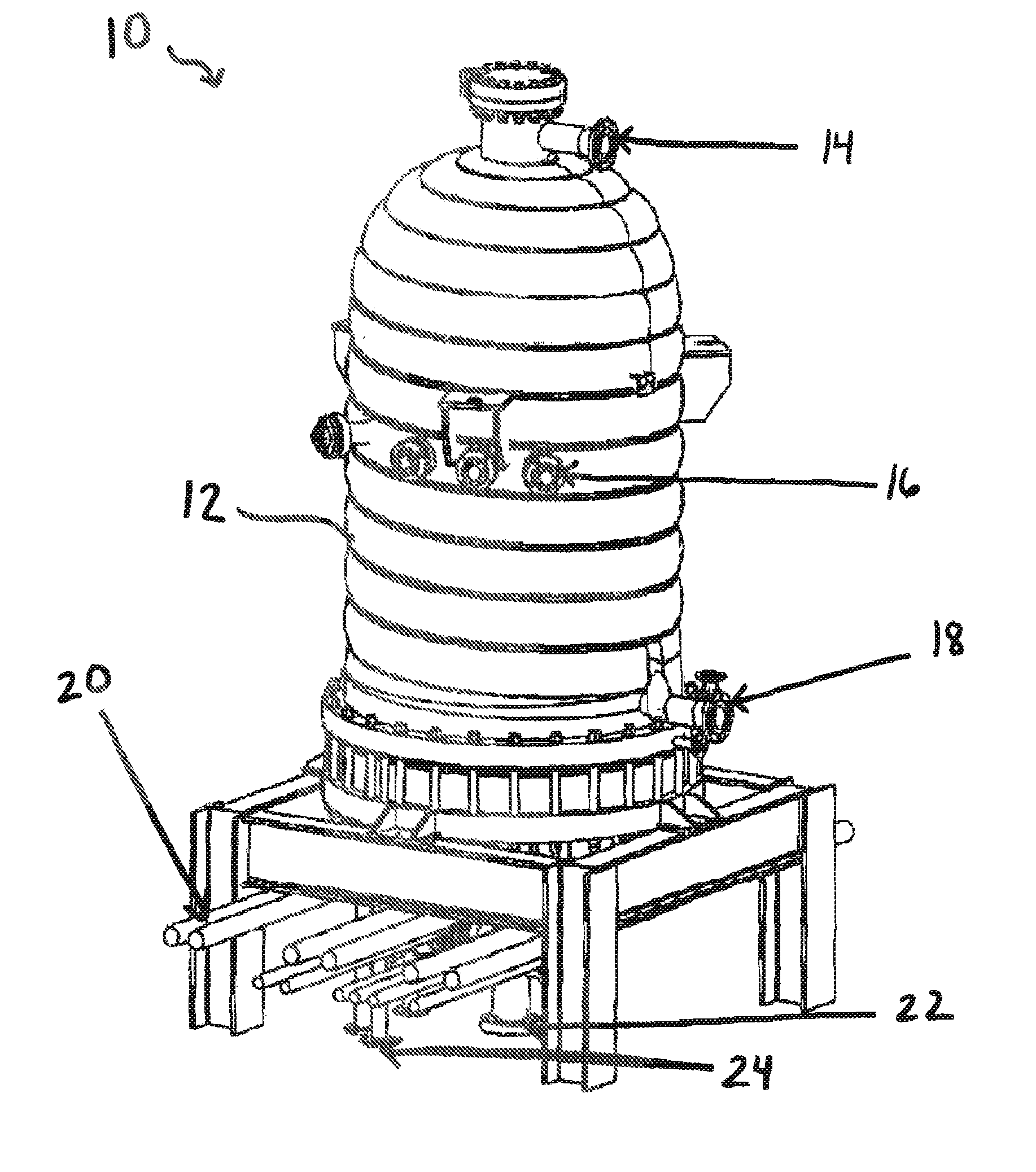 Gold-coated polysilicon reactor system and method