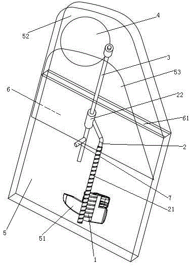 Rear-door built-in rear-view mirror and its position adjustment method