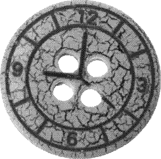 Natural crack button and preparation method thereof