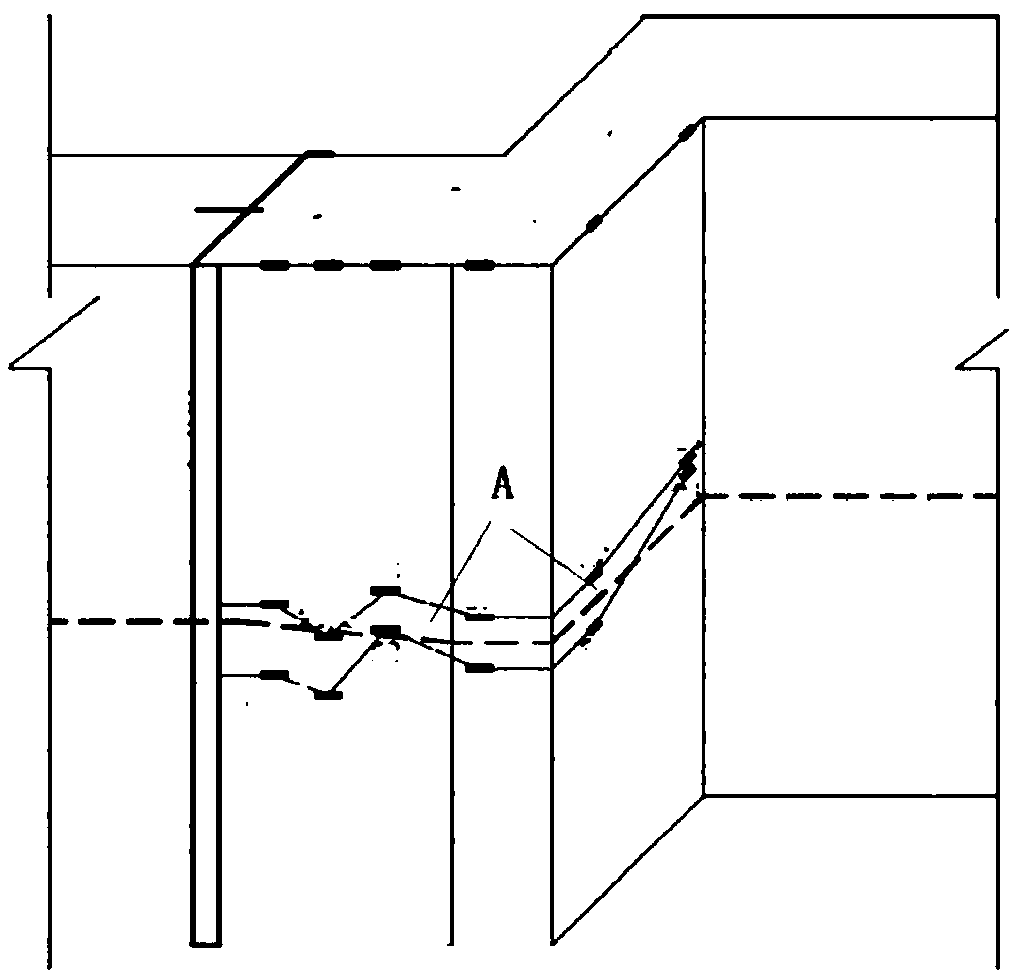 Grouting repair construction method for underground continuous wall defect