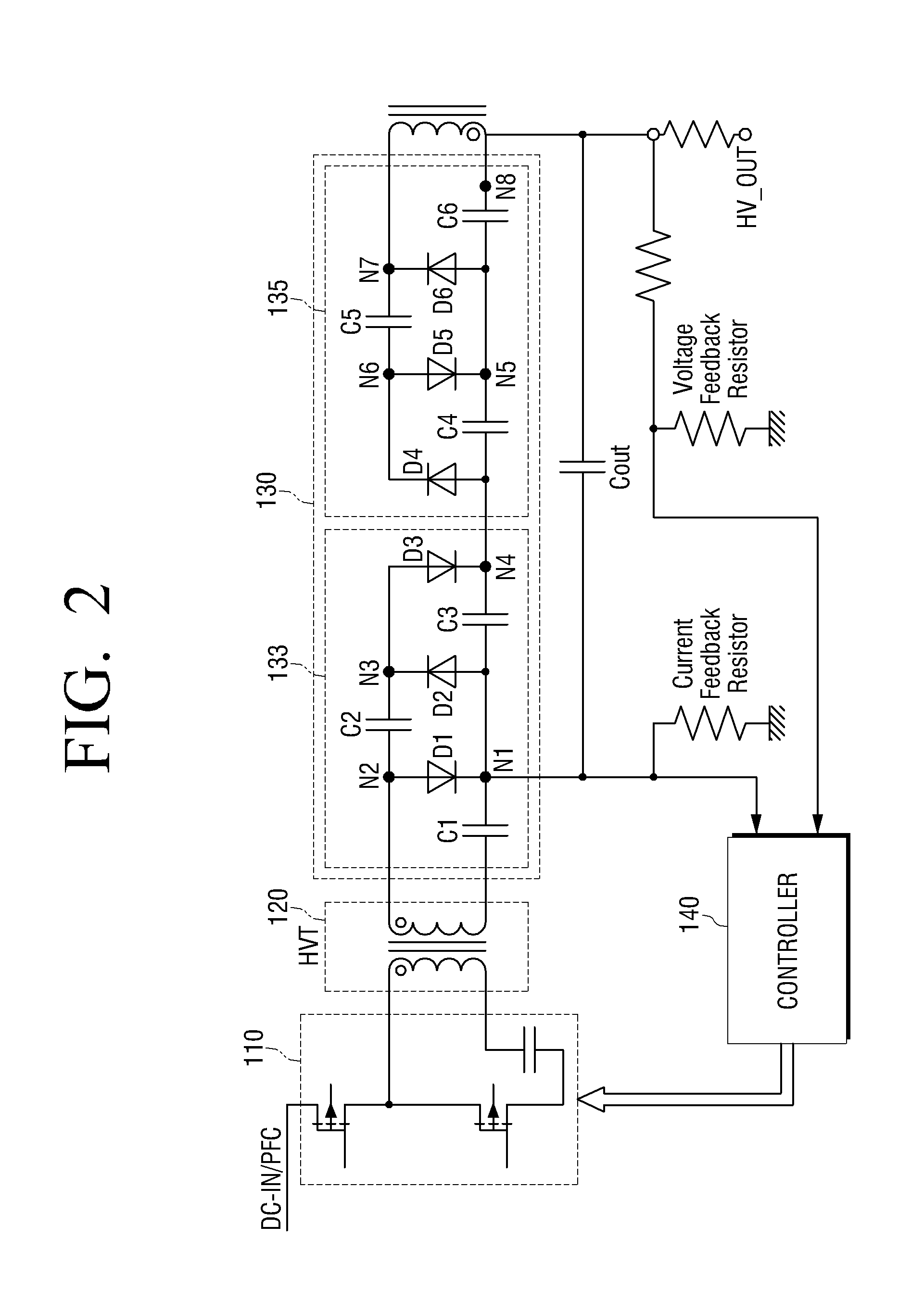 High voltage power supply