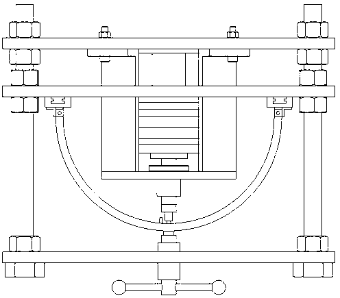 Electromagnetic riveting device for large-size thin-walled workpiece and riveting method