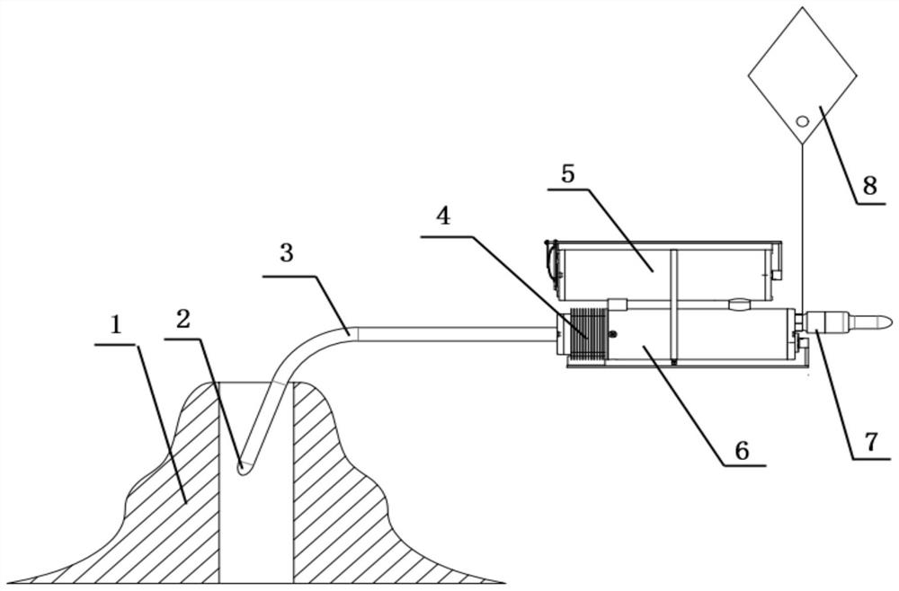 Self-powered observation device based on submarine hydrothermal solution