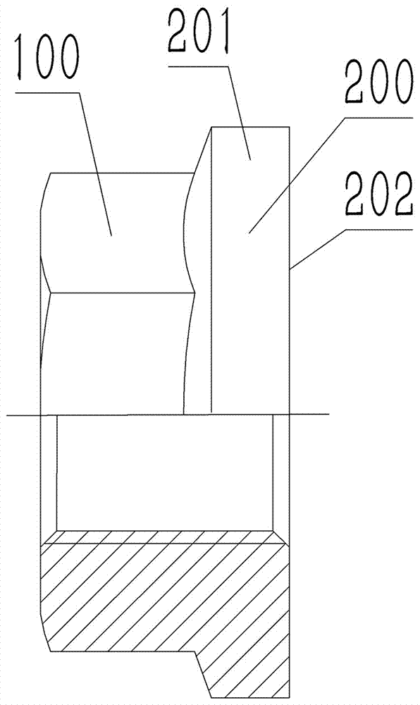 A flange nut tapping tool