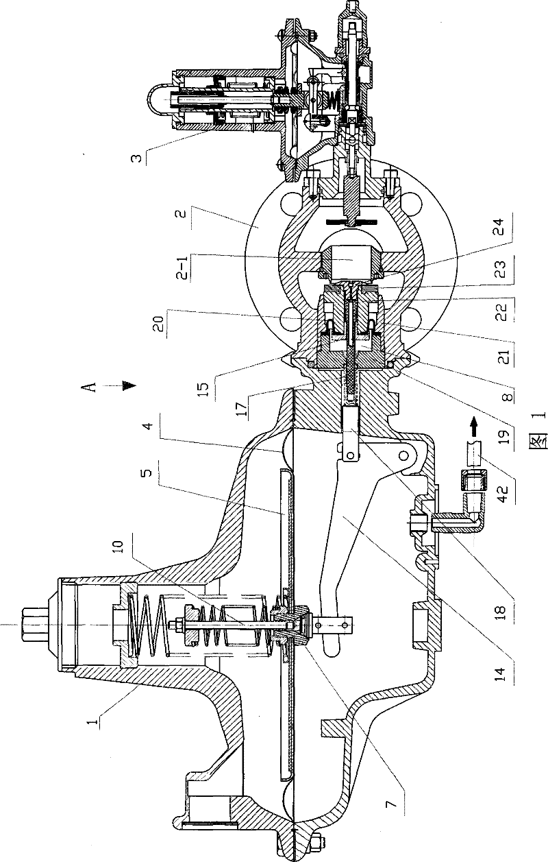 Valve stem balance mechanism of gas pressure regulator