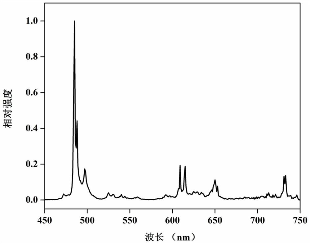 White long-afterglow luminescent material and preparation method thereof