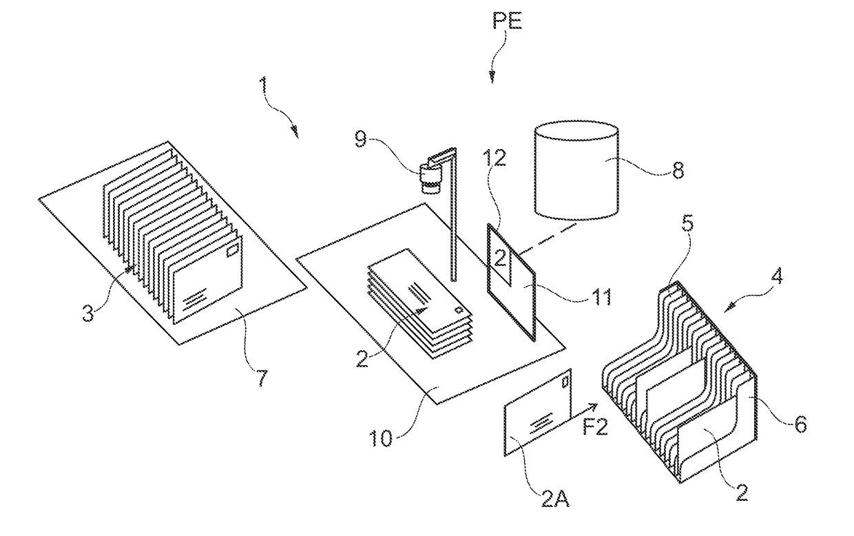 A method of merging postal articles with already-sorted mailpieces on a table