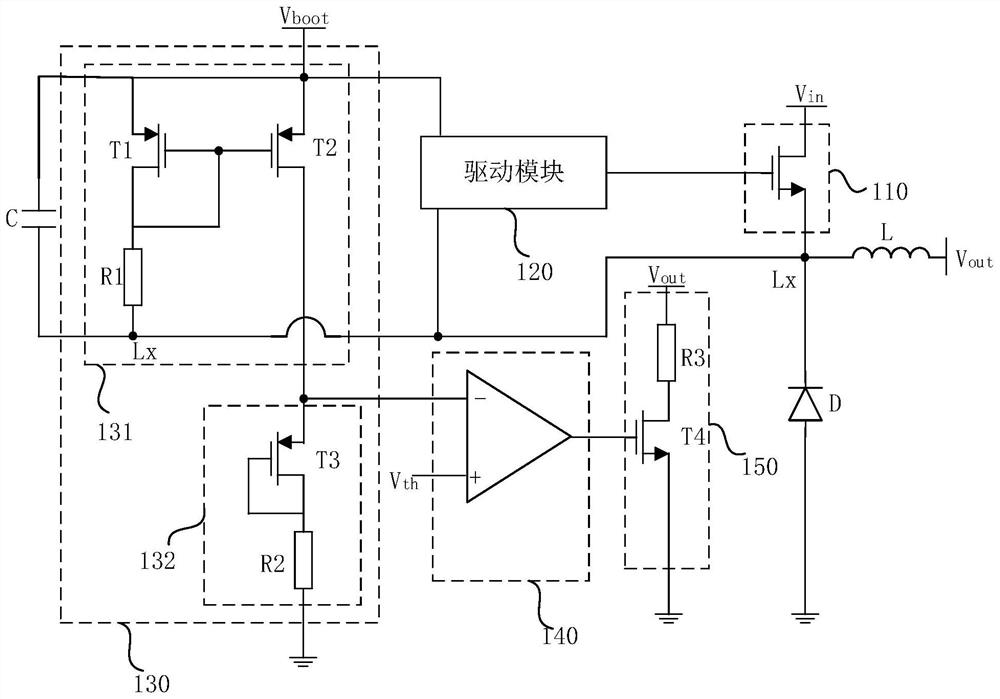 Power supply circuit with floating ground control function