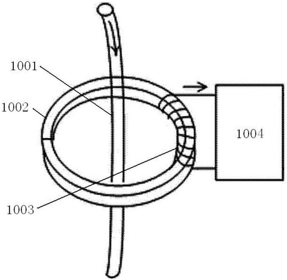 Telescopic type clamp-on ammeter for overhead line measurement