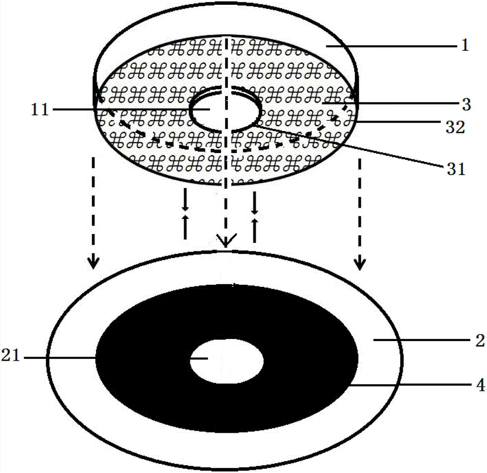 Separable body surface physiological parameter acquisition and transmitting device