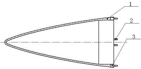 Antenna housing structure and forming method and die thereof