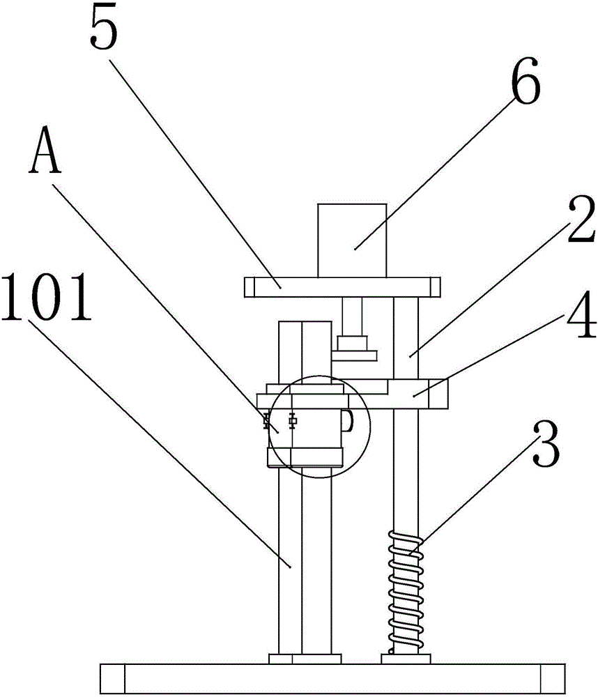 Weight loading type sectional material grinding device