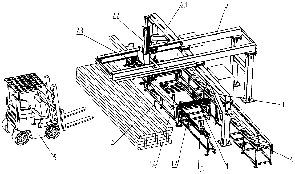 Keel stacking device