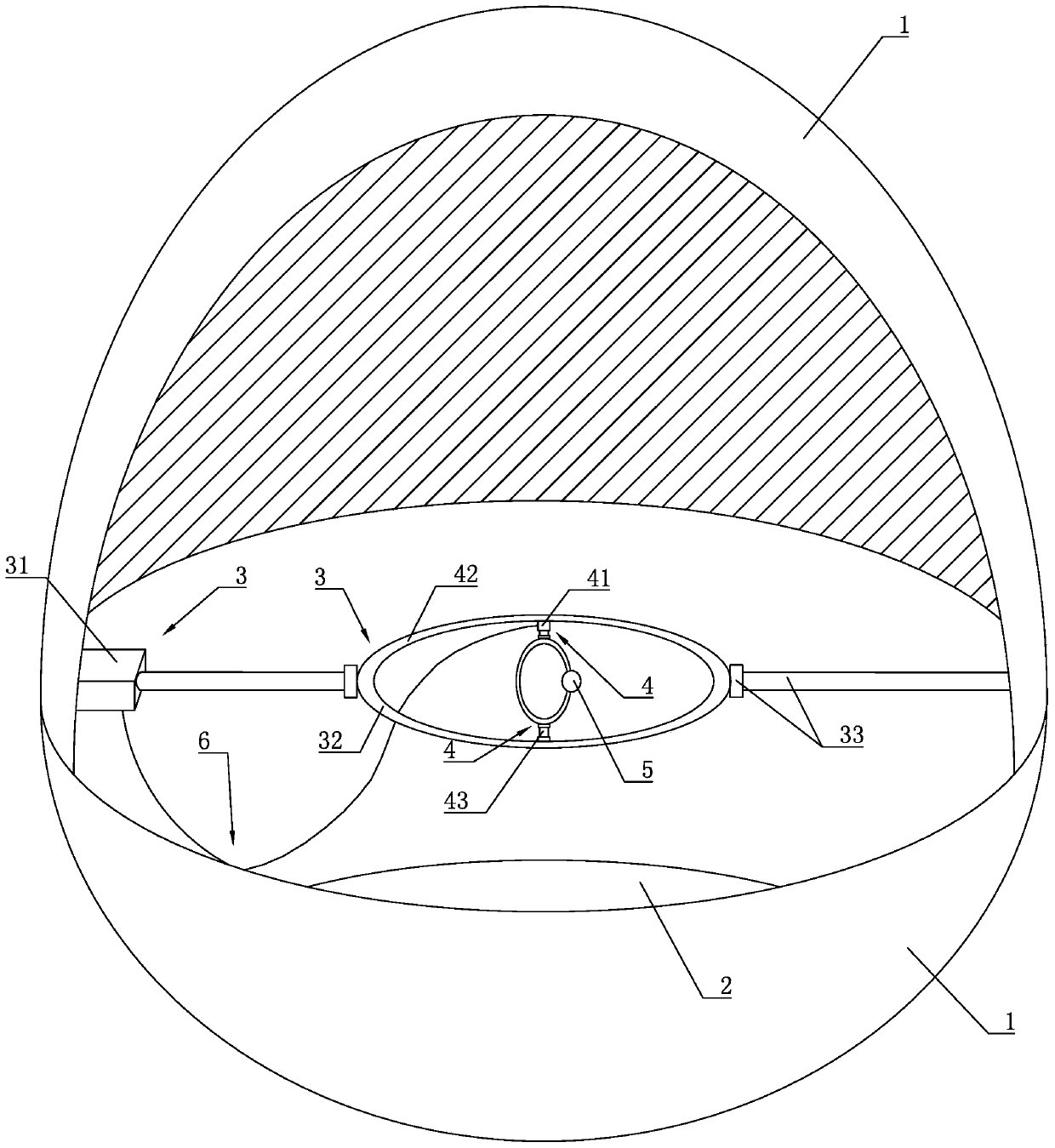 A tumbler with a controllable center of gravity and a method for controlling the center of gravity of the tumbler