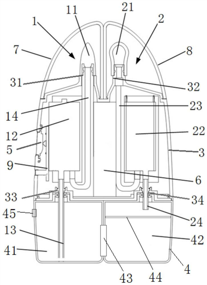 Nasal cavity circulating drug delivery device