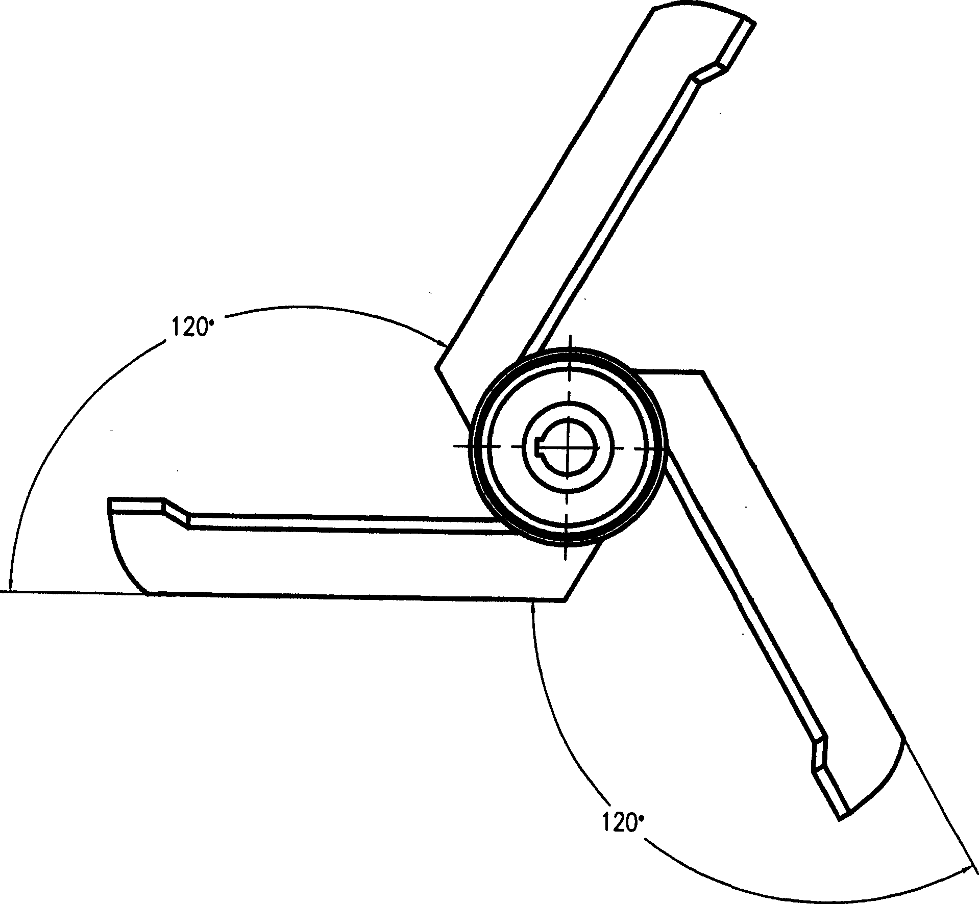 Wet mixing pelletizer having tangent stirring blade