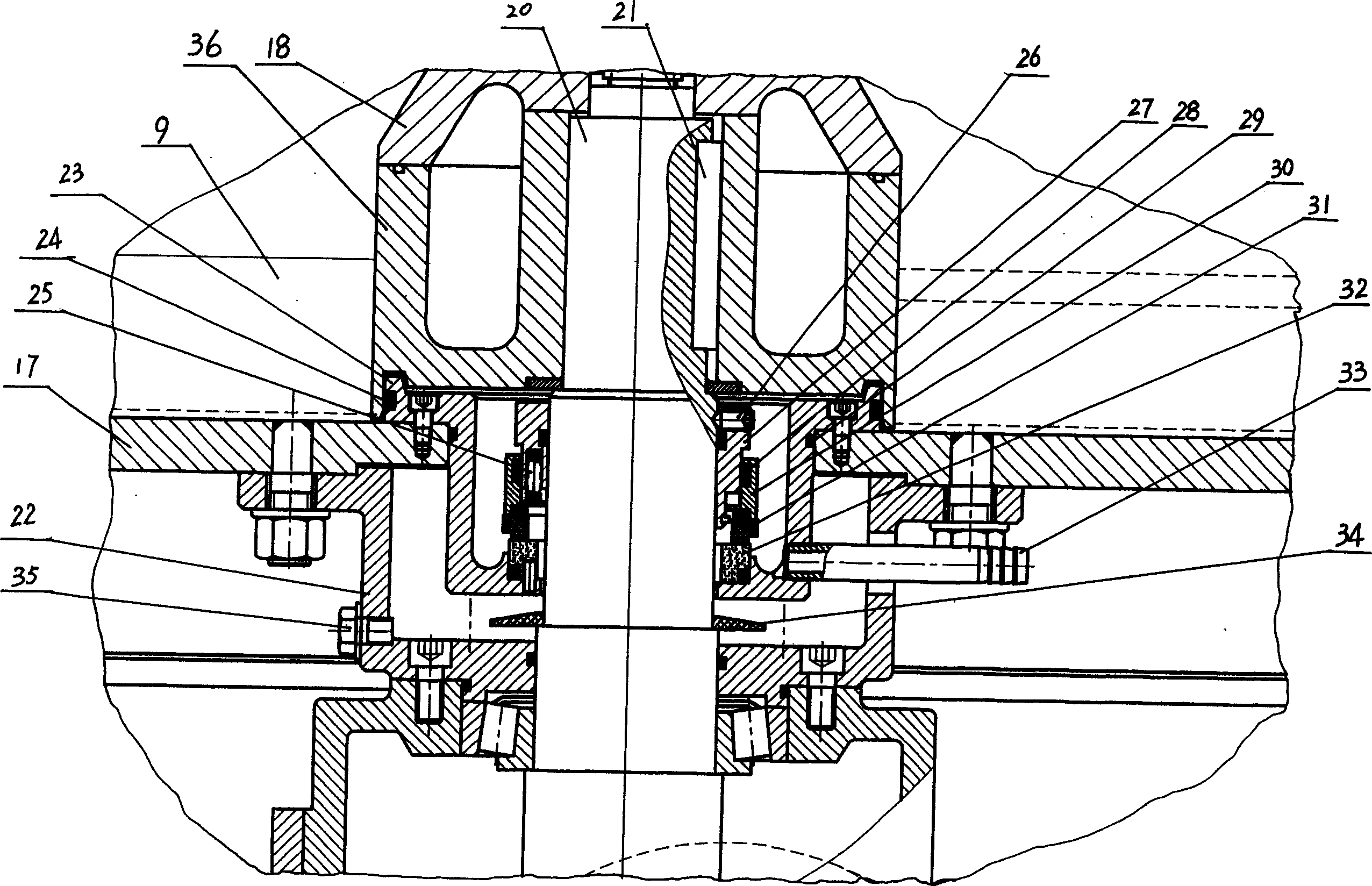 Wet mixing pelletizer having tangent stirring blade