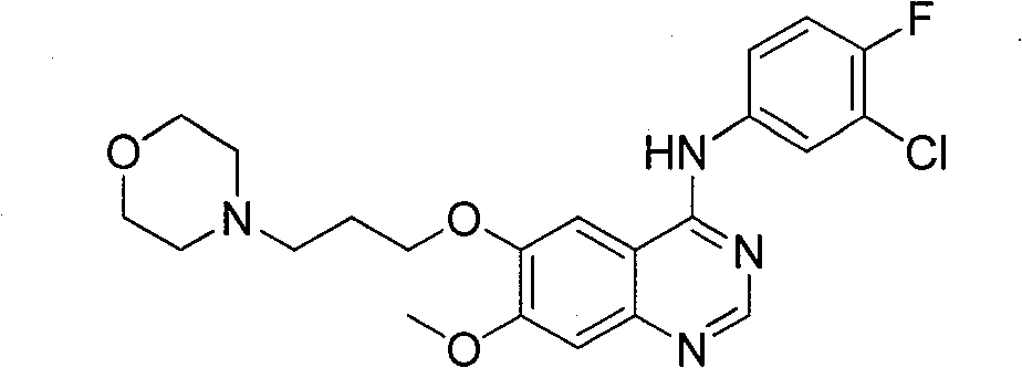 Method for preparing gefitinib