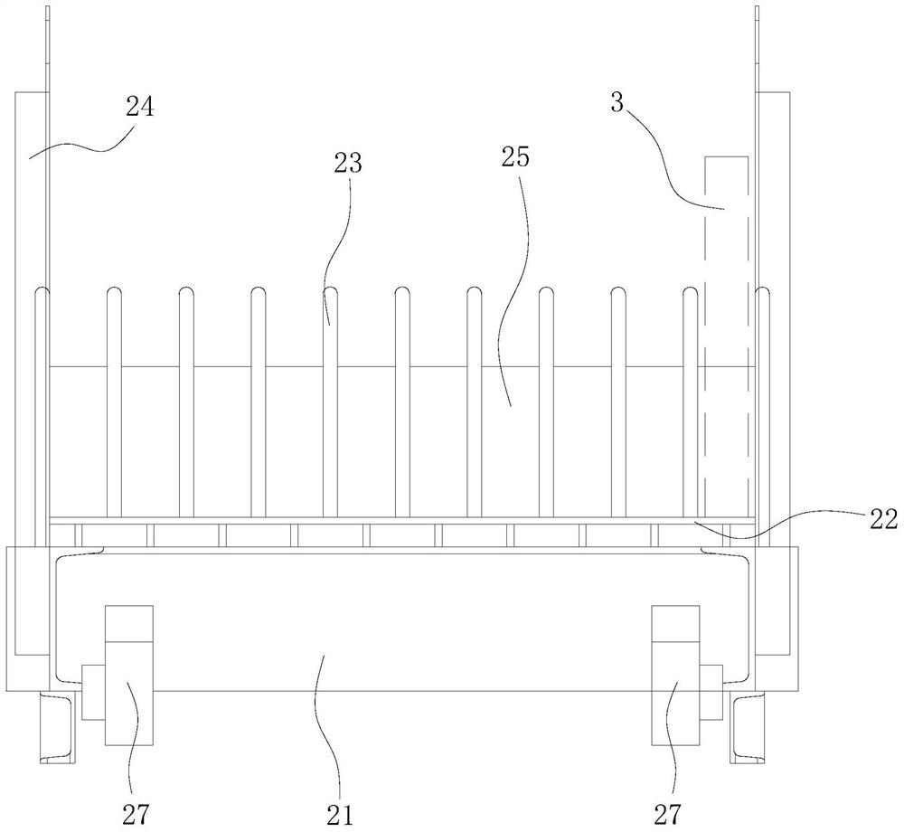 Cake-shaped material receiving device