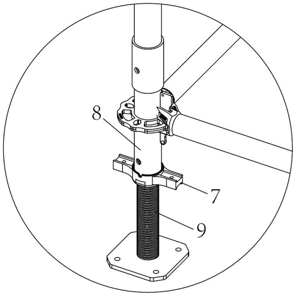 Dismounting tool for disc buckle support