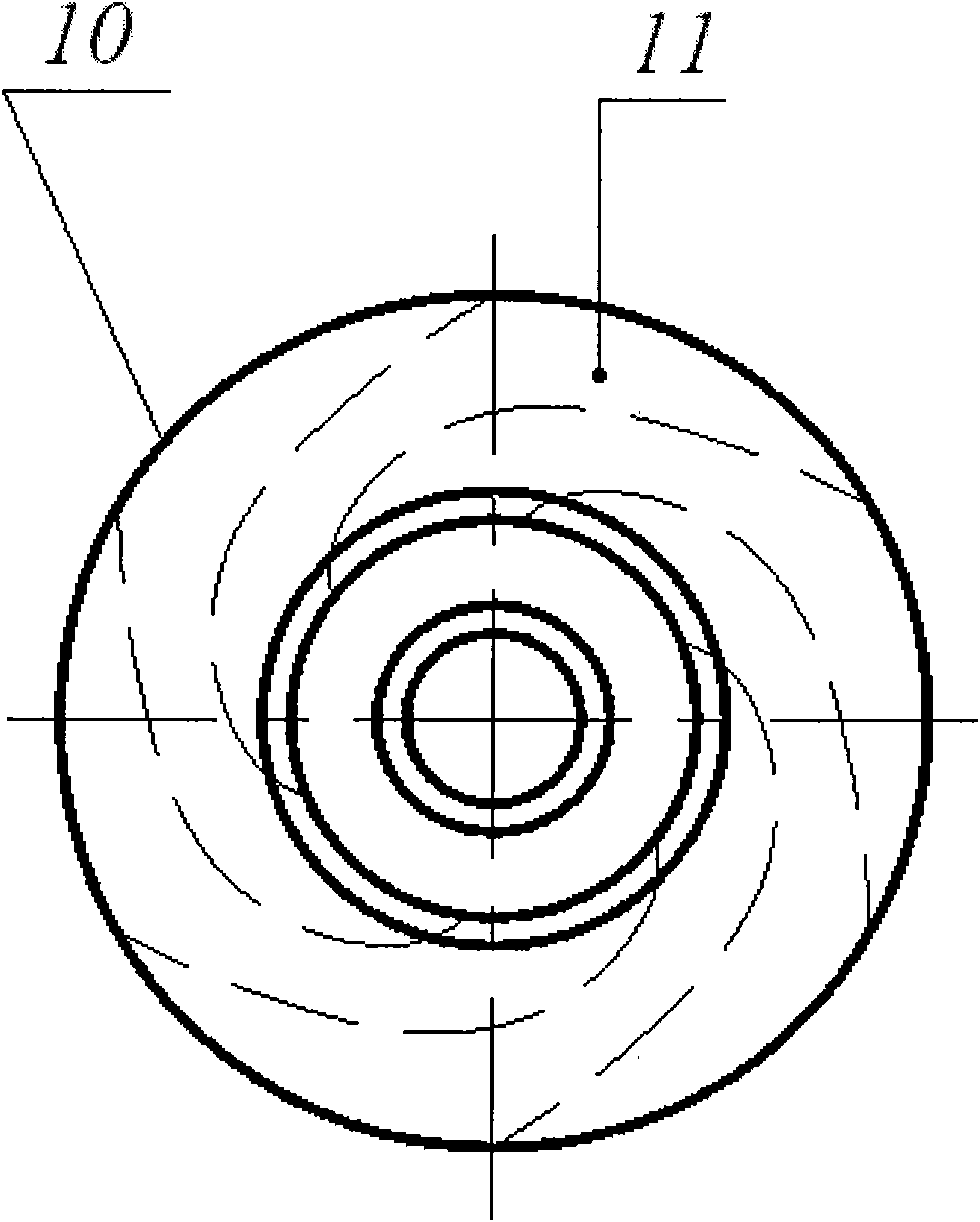 Polishing head for inner surface of elongated bend pipe