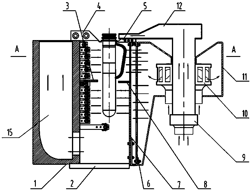 Heating mechanism of bottle preform with handle