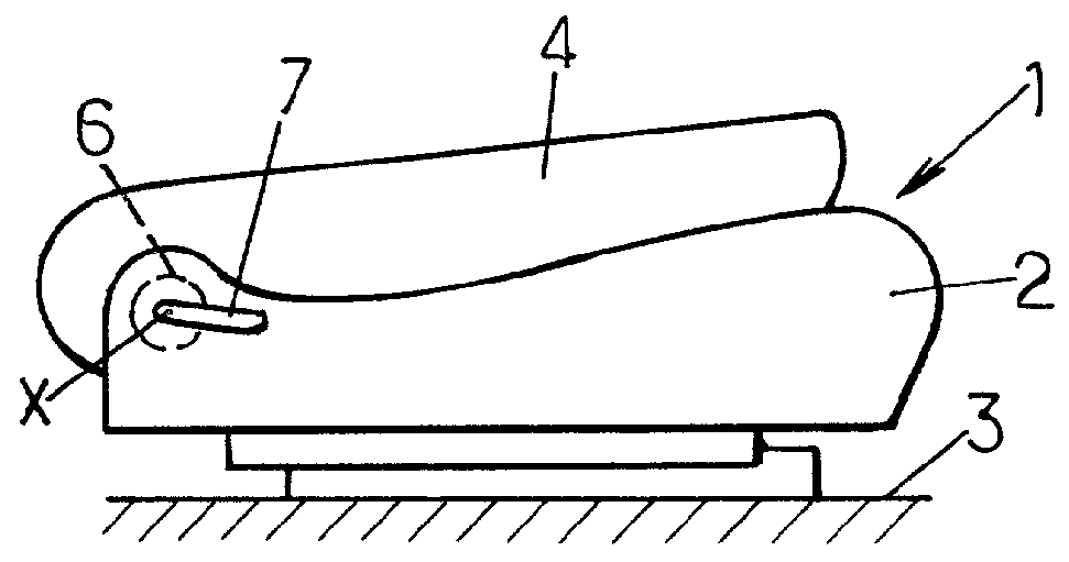 Vehicle seat including a pivoting back urged forwards by a torsion bar