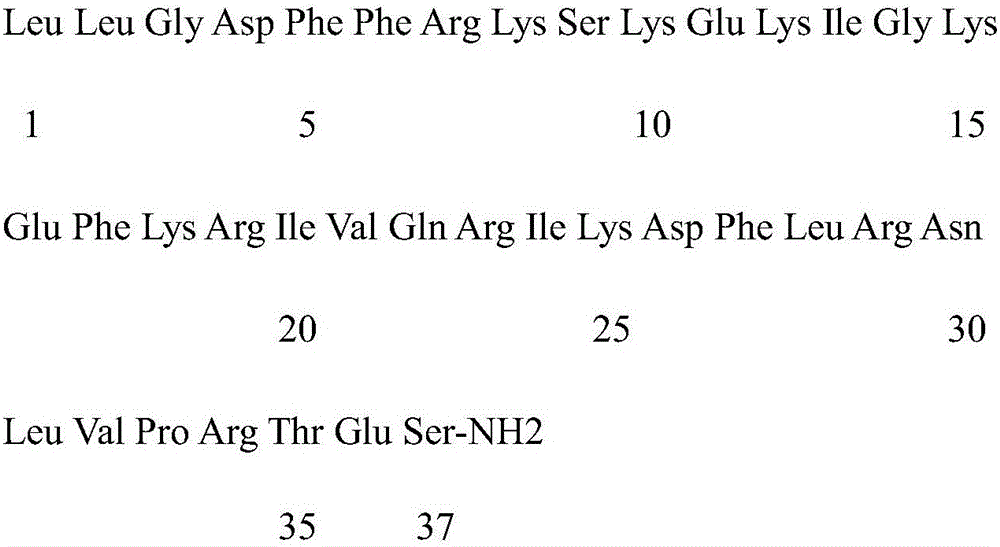 Efficient hybrid antibacterial peptide LI and preparation method and application thereof