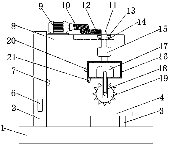 A high-efficiency carton cutting and sewing machine