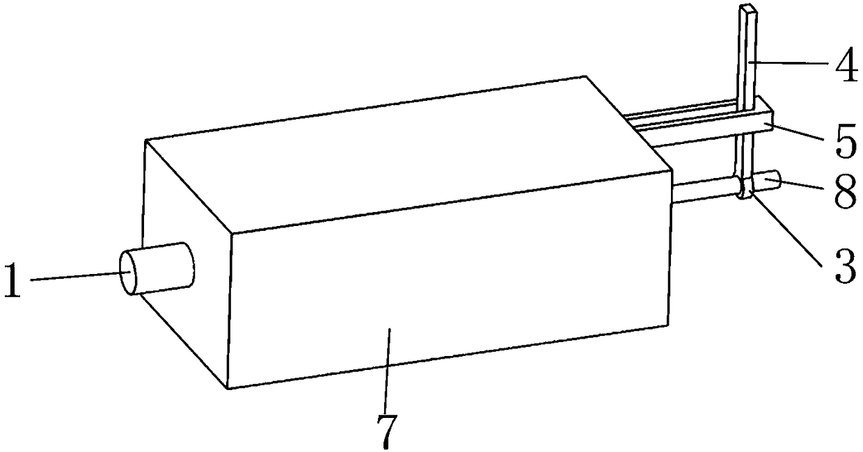 Three-speed gear transmission gearbox with gear striking preventing function