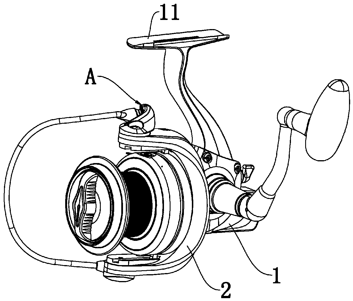 Reel with casting positioning function