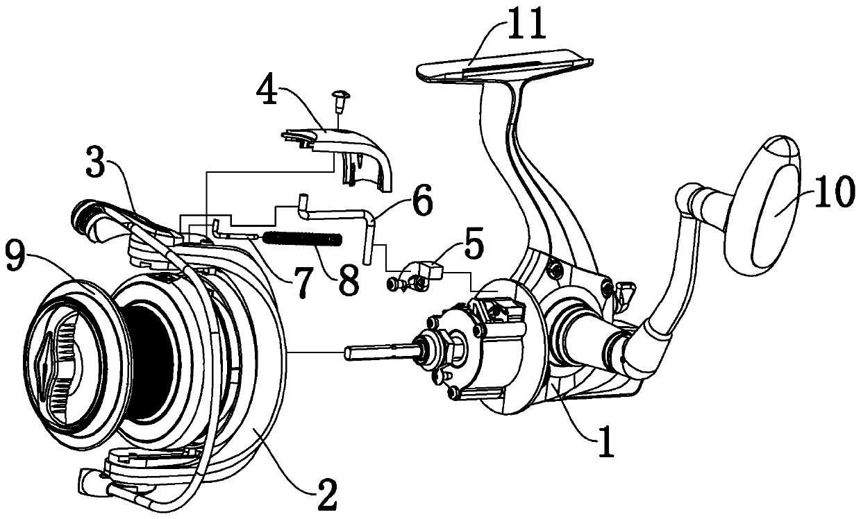 Reel with casting positioning function