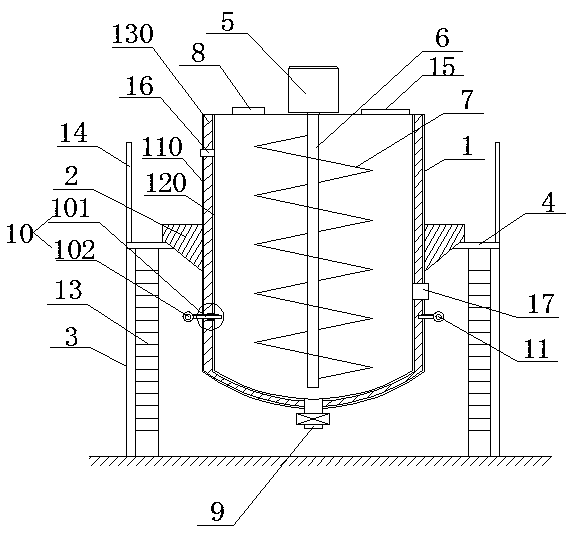 Anticorrosive reaction kettle convenient for pressure detection