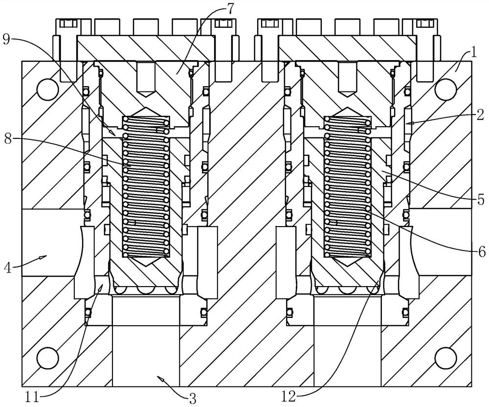 Low-speed stop valve group