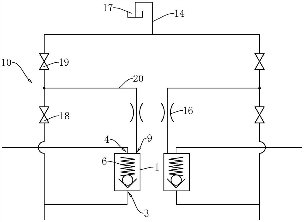 Low-speed stop valve group