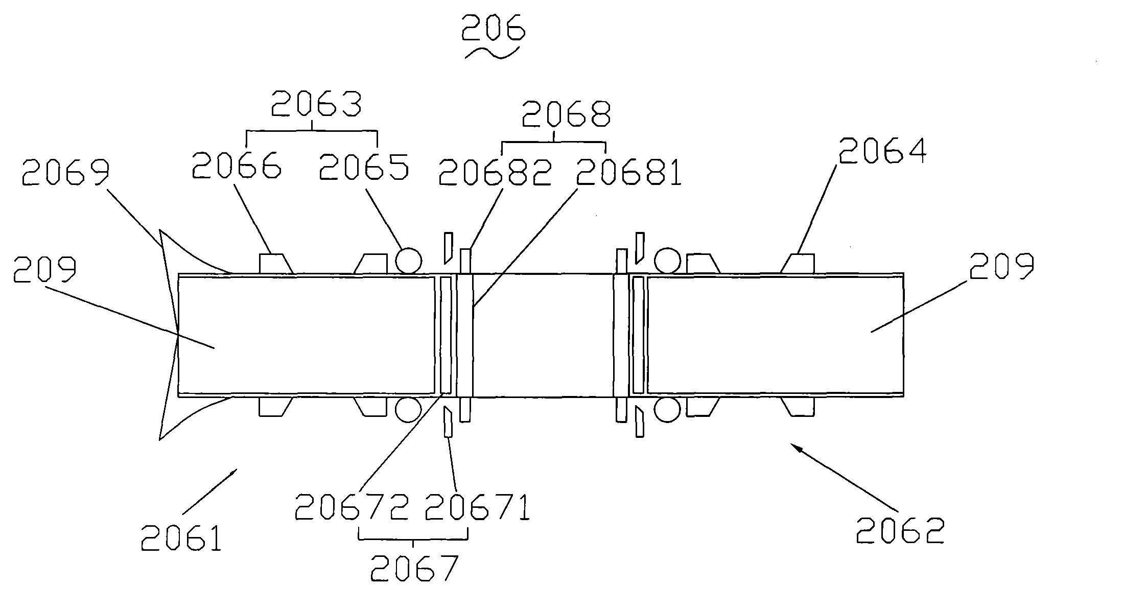 Film packaging machine and process