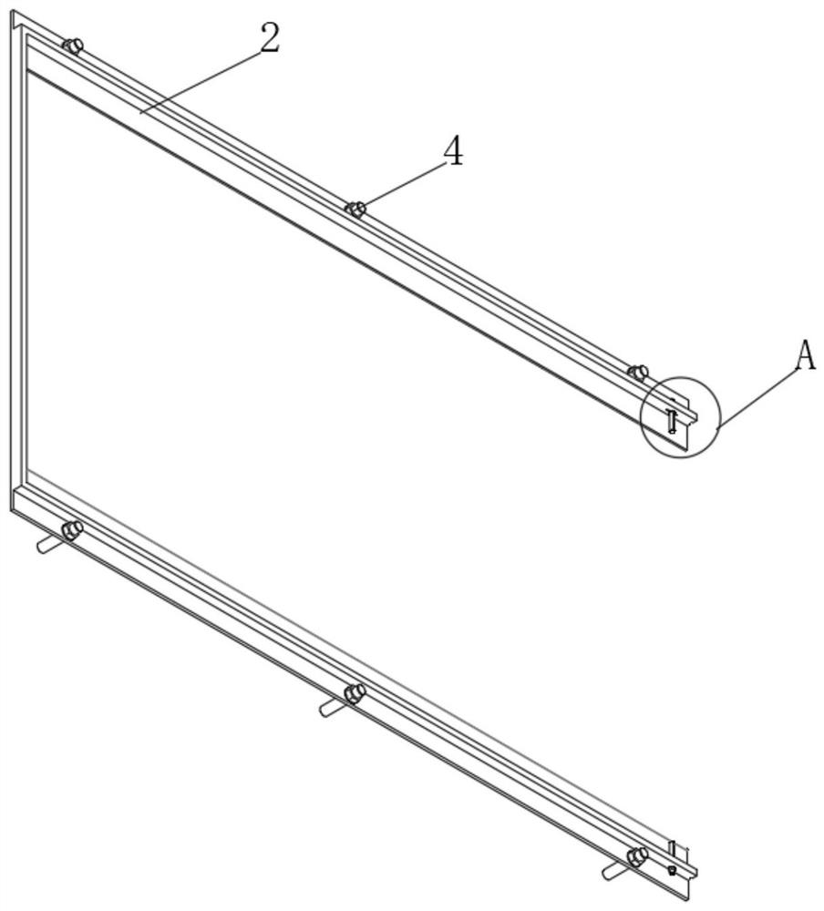 Convenient installation structure of prefabricated concrete assembly type wallboard