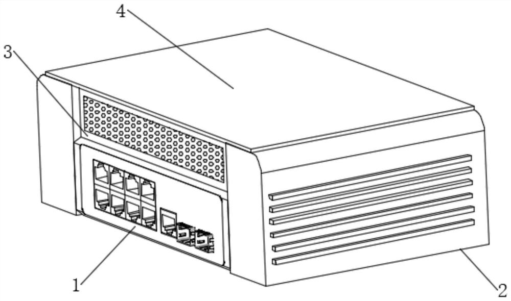 A waterproof switch with intermittent heat dissipation