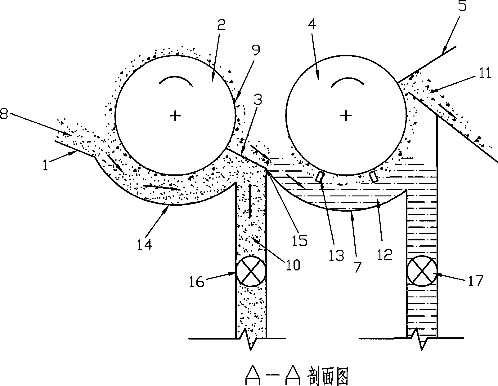 Low grade tailing steel slag re-use method and slurry magnetic separation equipment