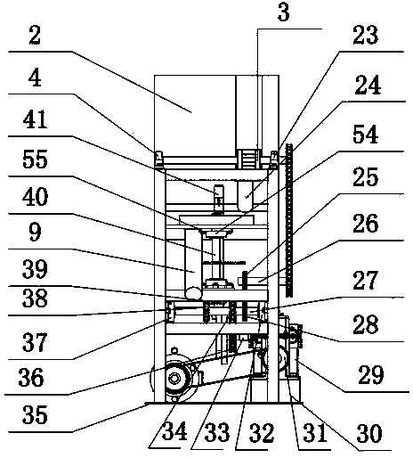 Beating type walnut hull breaking and kernel taking device