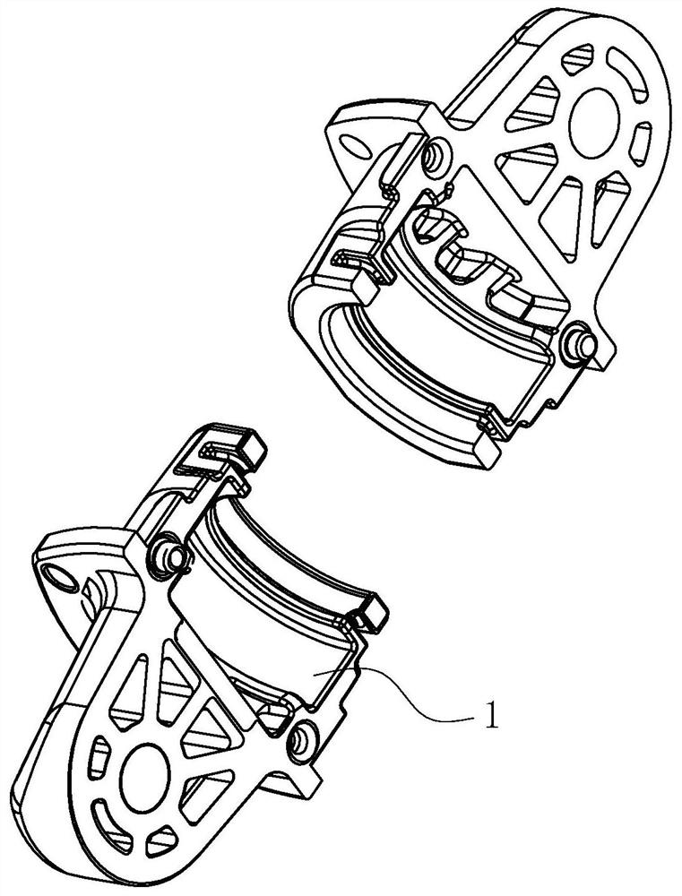 A type of motor mounting seat mold